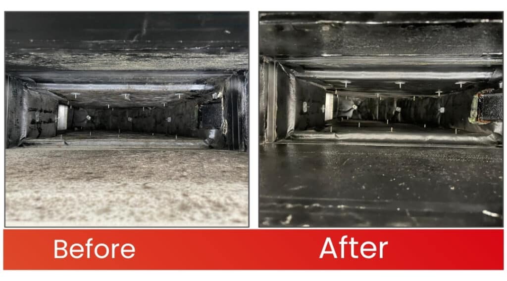 ac duct cleaning services dubai | before and after